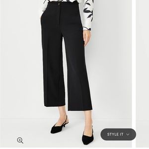 Ann Taylor The Kate Wide Leg Crop Pant